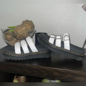 Doc Martin-Blair leather slide sandals…